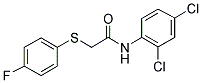 N-(2,4-DICHLOROPHENYL)-2-[(4-FLUOROPHENYL)SULFANYL]ACETAMIDE Struktur