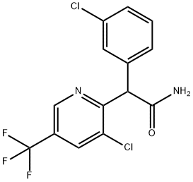 2-(3-CHLOROPHENYL)-2-[3-CHLORO-5-(TRIFLUOROMETHYL)-2-PYRIDINYL]ACETAMIDE Struktur