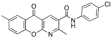 N-(4-CHLOROPHENYL)-2,7-DIMETHYL-5-OXO-5H-CHROMENO[2,3-B]PYRIDINE-3-CARBOXAMIDE Struktur