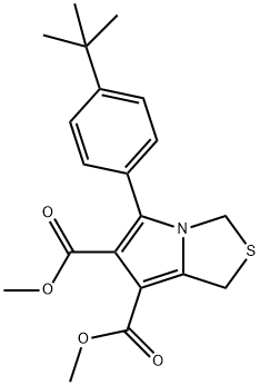 DIMETHYL 5-[4-(TERT-BUTYL)PHENYL]-1H-PYRROLO[1,2-C][1,3]THIAZOLE-6,7-DICARBOXYLATE Struktur