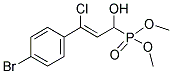 DIMETHYL [3-(4-BROMOPHENYL)-3-CHLORO-1-HYDROXYALLYL]PHOSPHONATE Struktur