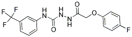 1-(2-(4-FLUOROPHENOXY)ACEYL)-4-(3-(TRIFLUOROMETHYL)PHENYL)SEMICARBAZIDE Struktur