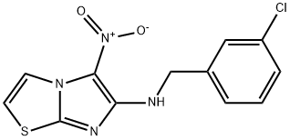 N-(3-CHLOROBENZYL)-5-NITROIMIDAZO[2,1-B][1,3]THIAZOL-6-AMINE Struktur