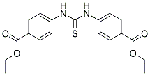 ETHYL 4-(([4-(ETHOXYCARBONYL)ANILINO]CARBOTHIOYL)AMINO)BENZOATE Struktur