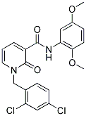 1-(2,4-DICHLOROBENZYL)-N-(2,5-DIMETHOXYPHENYL)-2-OXO-1,2-DIHYDRO-3-PYRIDINECARBOXAMIDE Struktur