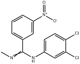 N-(3,4-DICHLOROPHENYL)-N'-METHYL-3-NITROBENZENECARBOXIMIDAMIDE Struktur