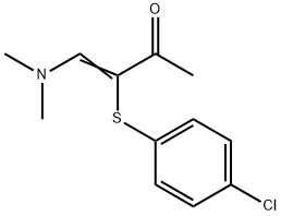 3-[(4-CHLOROPHENYL)SULFANYL]-4-(DIMETHYLAMINO)-3-BUTEN-2-ONE Struktur