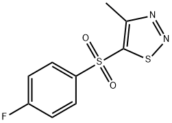 4-FLUOROPHENYL 4-METHYL-1,2,3-THIADIAZOL-5-YL SULFONE Struktur