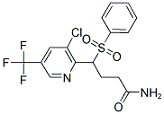 4-[3-CHLORO-5-(TRIFLUOROMETHYL)-2-PYRIDINYL]-4-(PHENYLSULFONYL)BUTANAMIDE Struktur