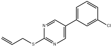 2-(ALLYLSULFANYL)-5-(3-CHLOROPHENYL)PYRIMIDINE Struktur