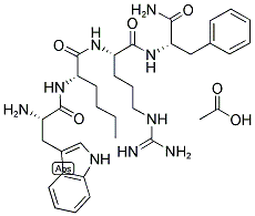 H-TRP-NLE-ARG-PHE-NH2 ACETATE SALT Struktur