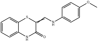 2-[(4-METHOXYANILINO)METHYLENE]-2H-1,4-BENZOTHIAZIN-3(4H)-ONE Struktur