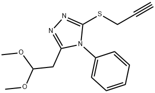 1-METHOXY-2-[4-PHENYL-5-(2-PROPYNYLSULFANYL)-4H-1,2,4-TRIAZOL-3-YL]ETHYL METHYL ETHER Struktur