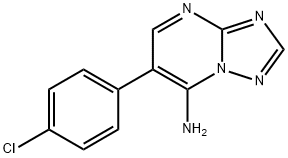 6-(4-CHLOROPHENYL)[1,2,4]TRIAZOLO[1,5-A]PYRIMIDIN-7-AMINE Struktur