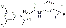 1-(3,5-DICHLOROPHENYL)-5-METHYL-N-[3-(TRIFLUOROMETHYL)PHENYL]-1H-1,2,4-TRIAZOLE-3-CARBOXAMIDE Struktur