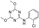 2-[N-(2-CHLOROPHENYL)AMINO]-4,6-DIMETHOXYTRIAZINE Struktur