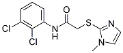 N-(2,3-DICHLOROPHENYL)-2-[(1-METHYL-1H-IMIDAZOL-2-YL)SULFANYL]ACETAMIDE Struktur