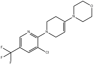 4-(1-[3-CHLORO-5-(TRIFLUOROMETHYL)-2-PYRIDINYL]-1,2,3,6-TETRAHYDRO-4-PYRIDINYL)MORPHOLINE Struktur