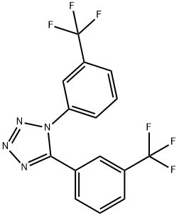 1,5-BIS[3-(TRIFLUOROMETHYL)PHENYL]-1H-1,2,3,4-TETRAAZOLE Struktur