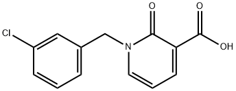 1-(3-CHLOROBENZYL)-2-OXO-1,2-DIHYDRO-3-PYRIDINECARBOXYLIC ACID Struktur