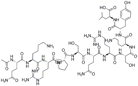 (AC-GLN4)-MYELIN BASIC PROTEIN (4-14) Struktur