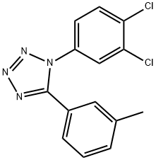 1-(3,4-DICHLOROPHENYL)-5-(3-METHYLPHENYL)-1H-1,2,3,4-TETRAAZOLE Struktur