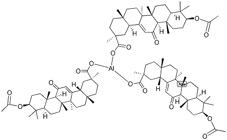 ALUMINUM 3-ACETYLGLYCYRRHETATE Struktur