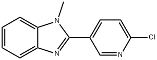 2-(6-CHLORO-3-PYRIDINYL)-1-METHYL-1H-1,3-BENZIMIDAZOLE Struktur