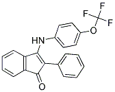 2-PHENYL-3-((4-(TRIFLUOROMETHOXY)PHENYL)AMINO)INDEN-1-ONE Struktur