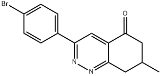 3-(4-BROMOPHENYL)-7-METHYL-6,7,8-TRIHYDROCINNOLIN-5-ONE Struktur