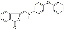 3-[(4-PHENOXYANILINO)METHYLENE]-2-BENZOTHIOPHEN-1(3H)-ONE Struktur