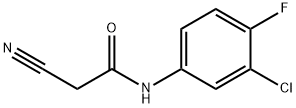 N-(3-CHLORO-4-FLUORO-PHENYL)-2-CYANO-ACETAMIDE Struktur