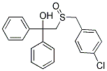 2-[(4-CHLOROBENZYL)SULFINYL]-1,1-DIPHENYL-1-ETHANOL Struktur