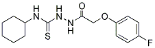 4-CYCLOHEXYL-1-(2-(4-FLUOROPHENOXY)ACETYL)THIOSEMICARBAZIDE Struktur