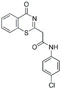 N-(4-CHLOROPHENYL)-2-(4-OXO-4H-1,3-BENZOTHIAZIN-2-YL)ACETAMIDE Struktur