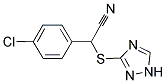 2-(4-CHLOROPHENYL)-2-(1H-1,2,4-TRIAZOL-3-YLSULFANYL)ACETONITRILE Struktur