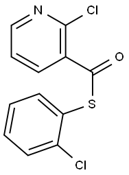 2-CHLOROPHENYL 2-CHLOROPYRIDINE-3-CARBOTHIOATE Struktur