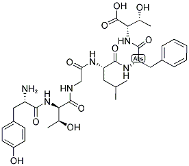 TYR-D-THR-GLY-LEU-PHE-THR Struktur