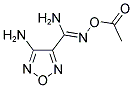 N'-(ACETYLOXY)-4-AMINO-1,2,5-OXADIAZOLE-3-CARBOXIMIDAMIDE Struktur