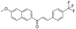 1-(6-METHOXY-2-NAPHTHYL)-3-[4-(TRIFLUOROMETHYL)PHENYL]PROP-2-EN-1-ONE Struktur