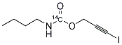 1-IODOPROP-1-YN-3-YL N-N-BUTYLCARBAMATE, [CARBAMATE-14C] Struktur