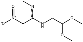 N-(2,2-DIMETHOXYETHYL)-N'-METHYL-2-NITROETHANIMIDAMIDE Struktur