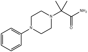 2-METHYL-2-(4-PHENYLPIPERAZINO)PROPANAMIDE Struktur