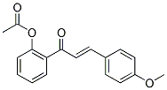 2-[3-(4-METHOXYPHENYL)ACRYLOYL]PHENYL ACETATE Struktur