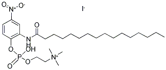 2-(N-HEXADECANOYLAMINO)-4-NITROPHENYLPHOSPHORYLCHOLINE IODIDE Struktur