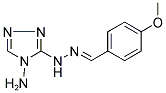 4-METHOXYBENZALDEHYDE 1-(4-AMINO-4H-1,2,4-TRIAZOL-3-YL)HYDRAZONE Struktur