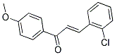 3-(2-CHLOROPHENYL)-1-(4-METHOXYPHENYL)PROP-2-EN-1-ONE Struktur