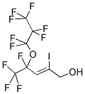 4,5,5,5-TETRAFLUORO-4-(HEPTAFLUOROPROP-1-OXY)-2-IODOPENT-2-EN-1-OL Struktur