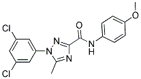 1-(3,5-DICHLOROPHENYL)-N-(4-METHOXYPHENYL)-5-METHYL-1H-1,2,4-TRIAZOLE-3-CARBOXAMIDE Struktur