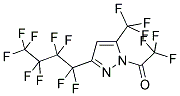 1-(TRIFLUOROACETYL-3-NONAFLUORO-1-BUTYL)-5-(TRIFLUOROMETHYL)PYRAZOLE Struktur